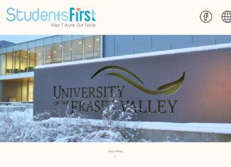 UNIVERSITY OF THE FRASER VALLEY – TRƯỜNG ĐƯỢC TÌM KIẾM NHIỀU NHẤT BANG BRITISH COLUMBIA