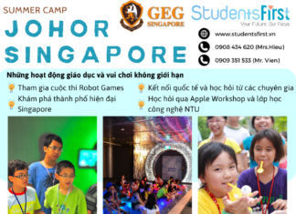 DU HỌC HÈ GEG JOHOR SINGAPORE – THINK BIG ACT BIGGER – NHẬN NGAY ƯU ĐÃI LÊN ĐẾN 200 USD