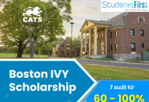 HỌC BỔNG TỪ 60% LÊN ĐẾN 100% TRƯỜNG CATS ACADEMY BOSTON