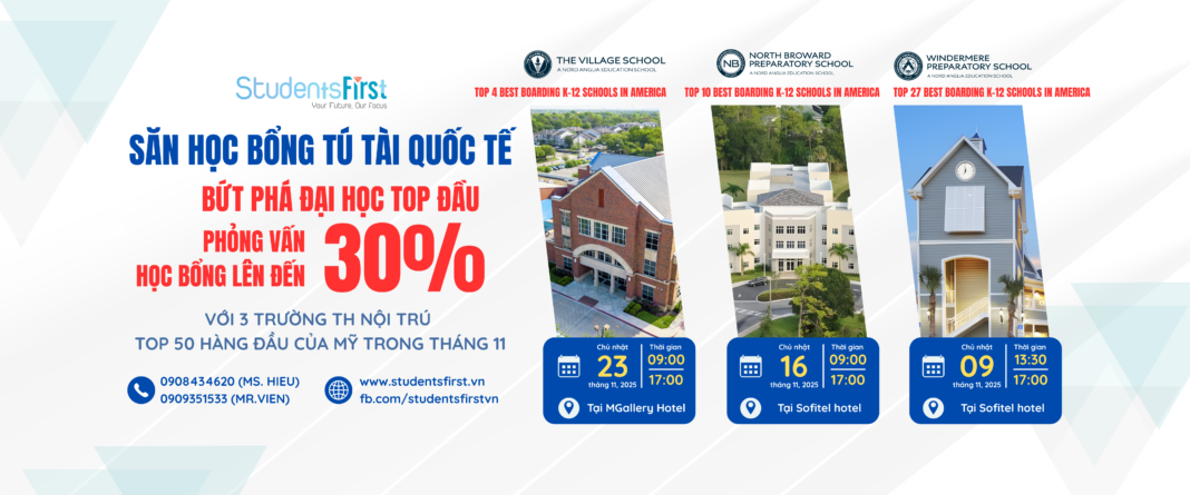 SĂN HỌC BỔNG TÚ TÀI QUỐC TẾ