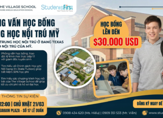 CƠ HỘI PHỎNG VẤN HỌC BỔNG VỚI TRỊ GIÁ 30,000 USD CÙNG TRƯỜNG THE VILLAGE SCHOOL